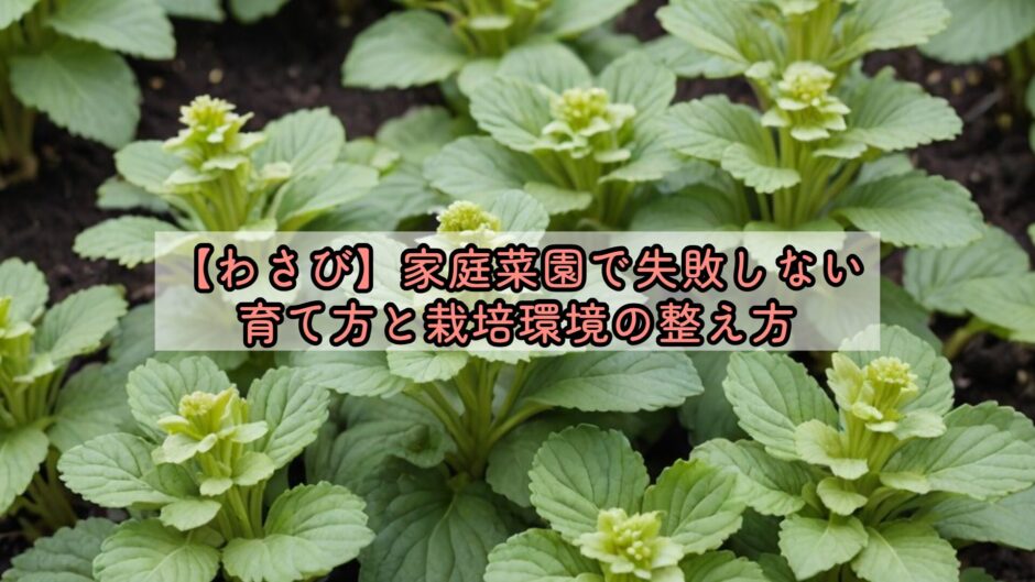 【わさび】家庭菜園で失敗しない育て方と栽培環境の整え方