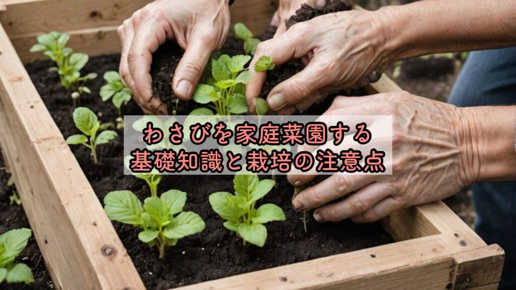 わさびを家庭菜園する基礎知識と栽培の注意点