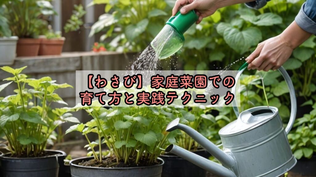 【わさび】家庭菜園での育て方と実践テクニック