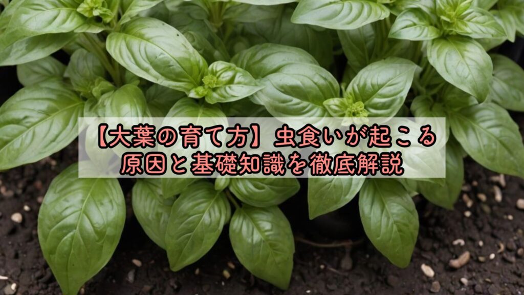 【大葉の育て方】虫食いが起こる原因と基礎知識を徹底解説
