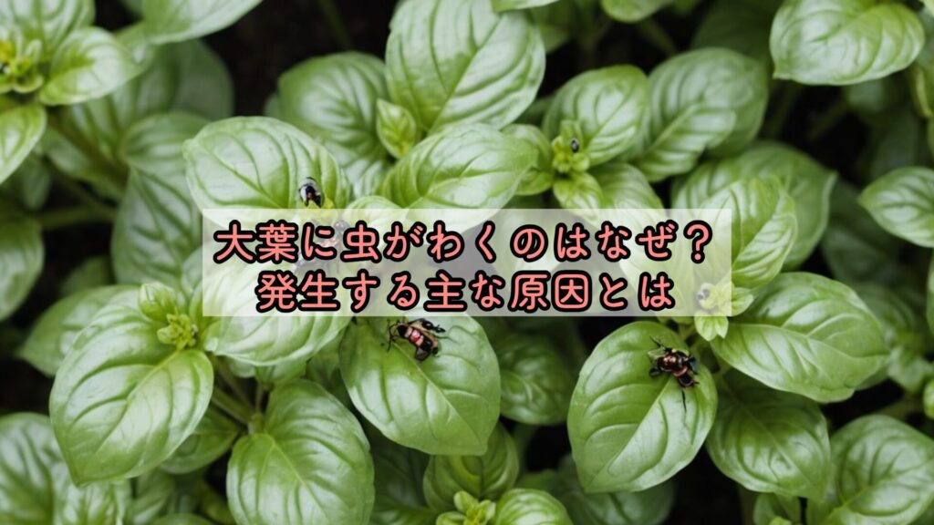 大葉に虫がわくのはなぜ？発生する主な原因とは