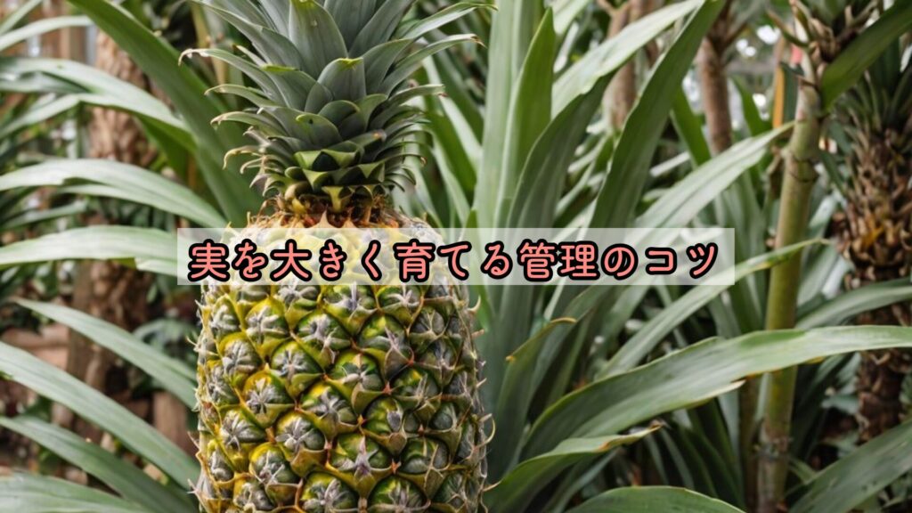 実を大きく育てる管理のコツ