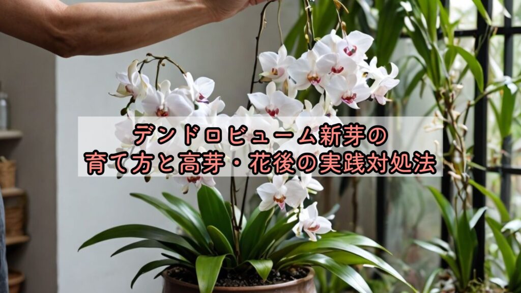 デンドロビューム新芽の育て方と高芽・花後の実践対処法