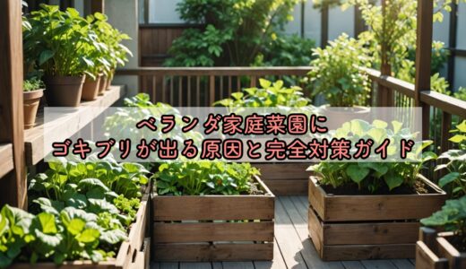 ベランダ家庭菜園にゴキブリが出る原因と完全対策ガイド