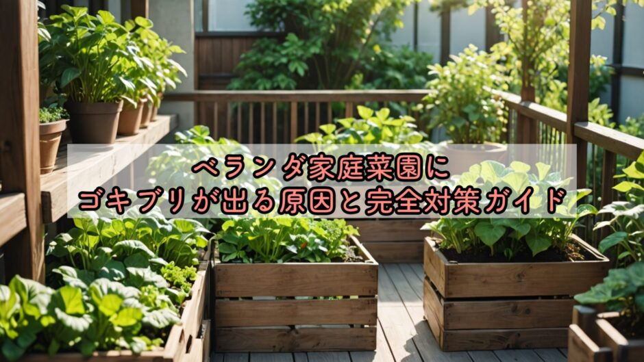 ベランダ家庭菜園にゴキブリが出る原因と完全対策ガイド