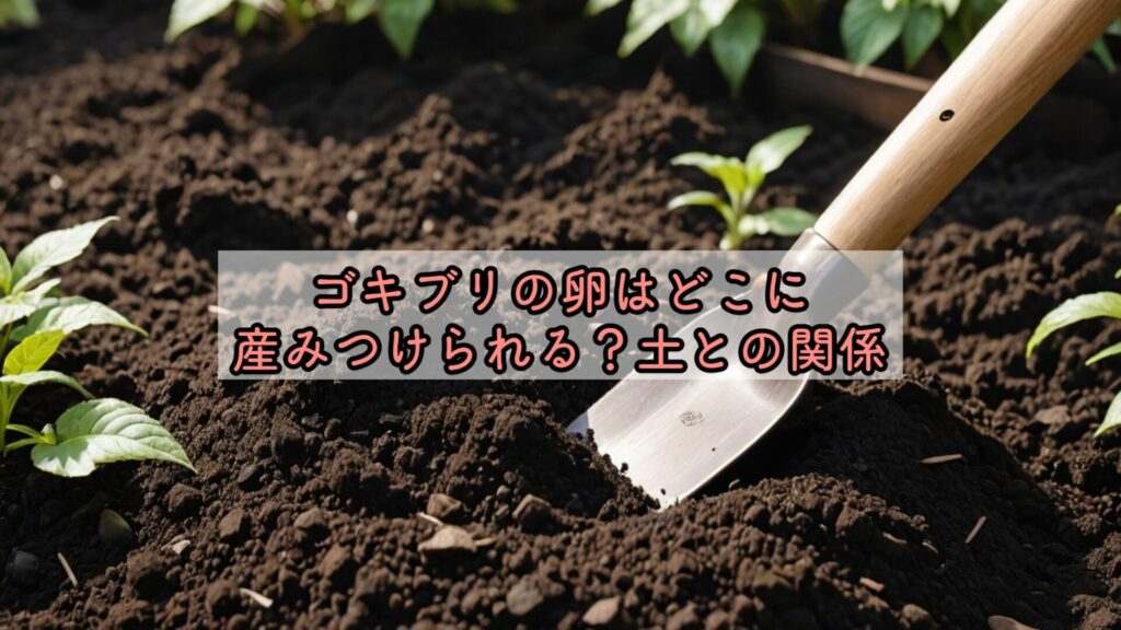 ゴキブリの卵はどこに産みつけられる？土との関係