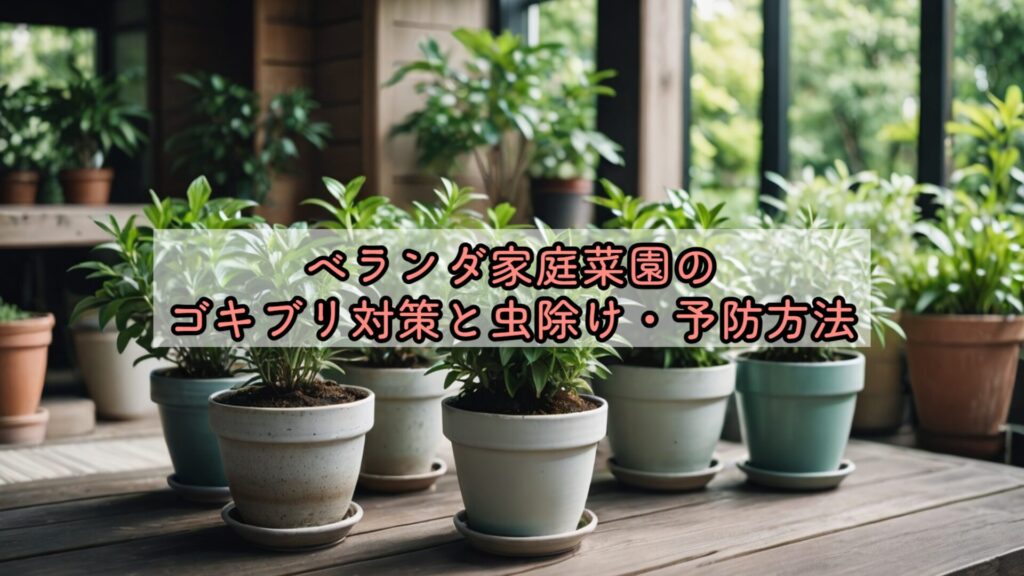ベランダ家庭菜園のゴキブリ対策と虫除け・予防方法