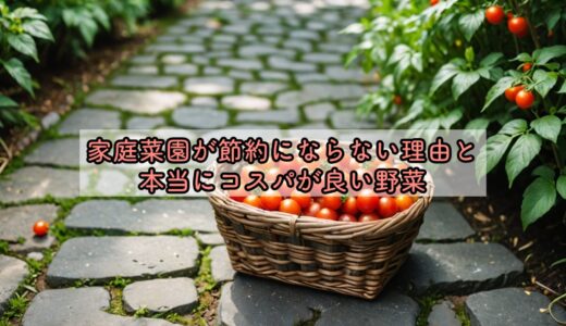 家庭菜園が節約にならない理由と本当にコスパが良い野菜