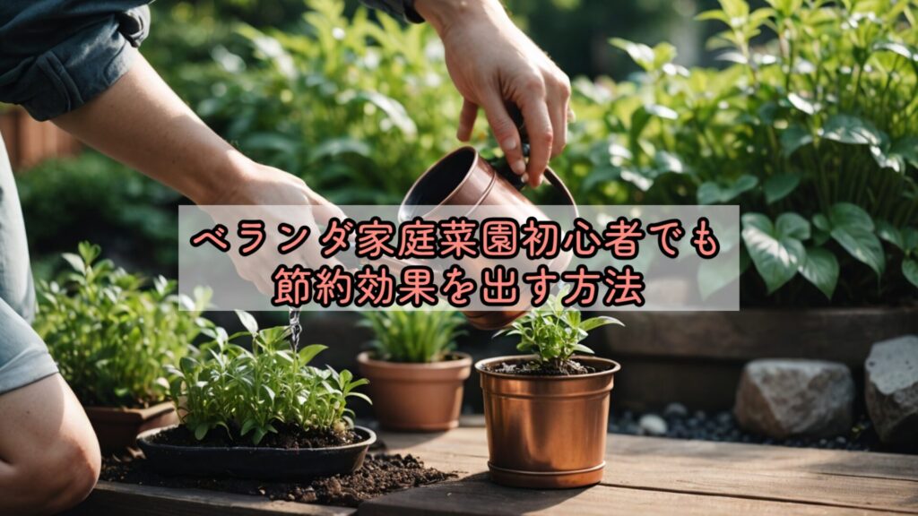 ベランダ家庭菜園初心者でも節約効果を出す方法