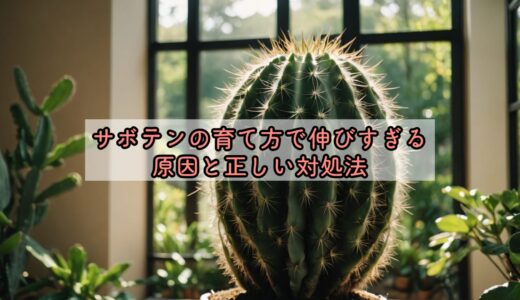 サボテンの育て方で伸びすぎる原因と正しい対処法