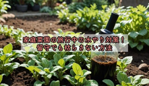 家庭菜園の旅行中の水やり対策！留守でも枯らさない方法