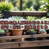多肉植物の無人販売を始めるには？許可・方法・注意点まとめ