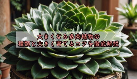 大きくなる多肉植物の種類と大きく育てるコツを徹底解説