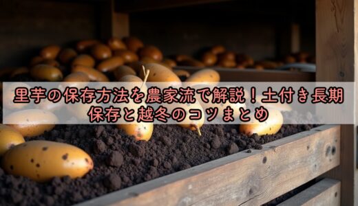 里芋の保存方法を農家流で解説！土付き長期保存と越冬のコツまとめ
