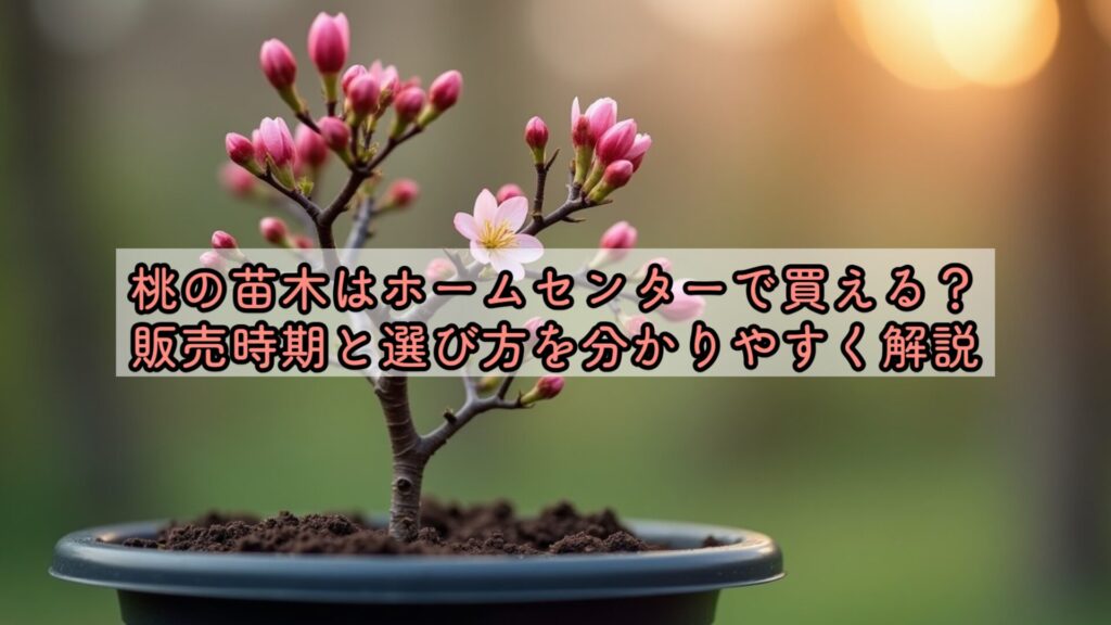 桃の苗木はホームセンターで買える？販売時期と選び方を分かりやすく
